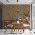 Abstract Organic Wave Mural Wallpaper — Neutral Earthy Pattern Mural Wallpaper - pure wallpaper artwork