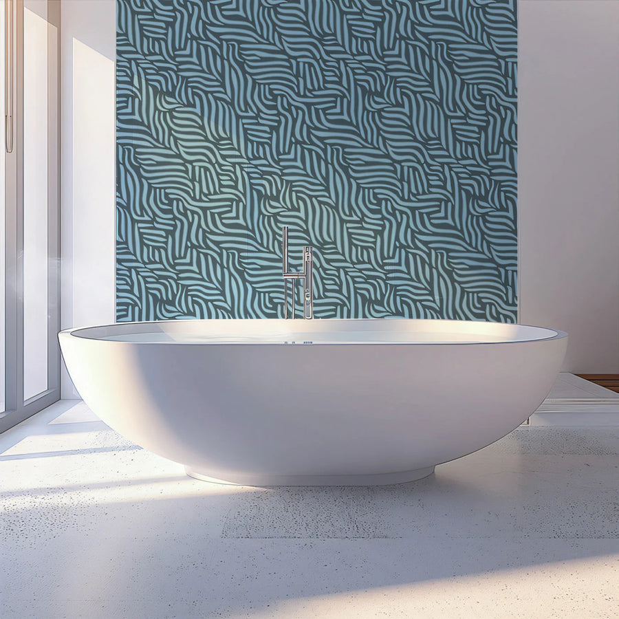 Abstract Herringbone Mural Wallpaper — Modern Geometric Style Mural Wallpaper