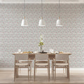 Rustic Dotted Leaf Mural Wallpaper — Minimalist Nature Pattern Mural Wallpaper - pure wallpaper artwork