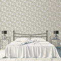 Dainty Sage Floral Mural Wallpaper — Soft Botanical Pattern Mural Wallpaper - pure wallpaper artwork