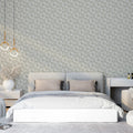 Dainty Sage Floral Trail Mural Wallpaper — Traditional Botanical Mural Wallpaper - pure wallpaper artwork