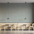 Meadow Wildflower Mural Wallpaper — Soft Blue Botanical Design Mural Wallpaper - pure wallpaper artwork