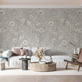 Field Daisy Floral Mural Wallpaper — Soft Botanical Design Mural Wallpaper - pure wallpaper artwork