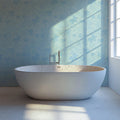 Soft Maple Leaf Mural Wallpaper — Pale Blue Botanical Design Mural Wallpaper - pure wallpaper artwork