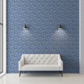 Cerulean Swirl Mural Wallpaper — Fine Fluid Art Pattern Mural Wallpaper - pure wallpaper artwork