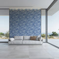Ocean Swirl Mural Wallpaper — Fluid Marble Waves Design Mural Wallpaper - pure wallpaper artwork