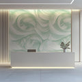 Mint Dreamwave Mural Wallpaper — Fluid Abstract Swirls Mural Wallpaper - pure wallpaper artwork