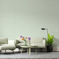 Mint Swirl Pattern Mural Wallpaper — Soft Delicate Texture Mural Wallpaper - pure wallpaper artwork