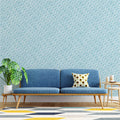 Seigaiha Wave Mural Wallpaper — Calm Blue Japanese Pattern Mural Wallpaper - pure wallpaper artwork
