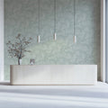 Ginkgo Fan Leaf Mural Wallpaper — Minimalist Mint Green Design Mural Wallpaper - pure wallpaper artwork