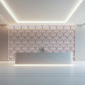 Lilac Fan Floral Mural Wallpaper — Vintage Deco Motif Mural Wallpaper - pure wallpaper artwork