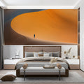 Desert Dune Horizon Mural Wallpaper — Minimalist Landscape Design Mural Wallpaper - pure wallpaper artwork