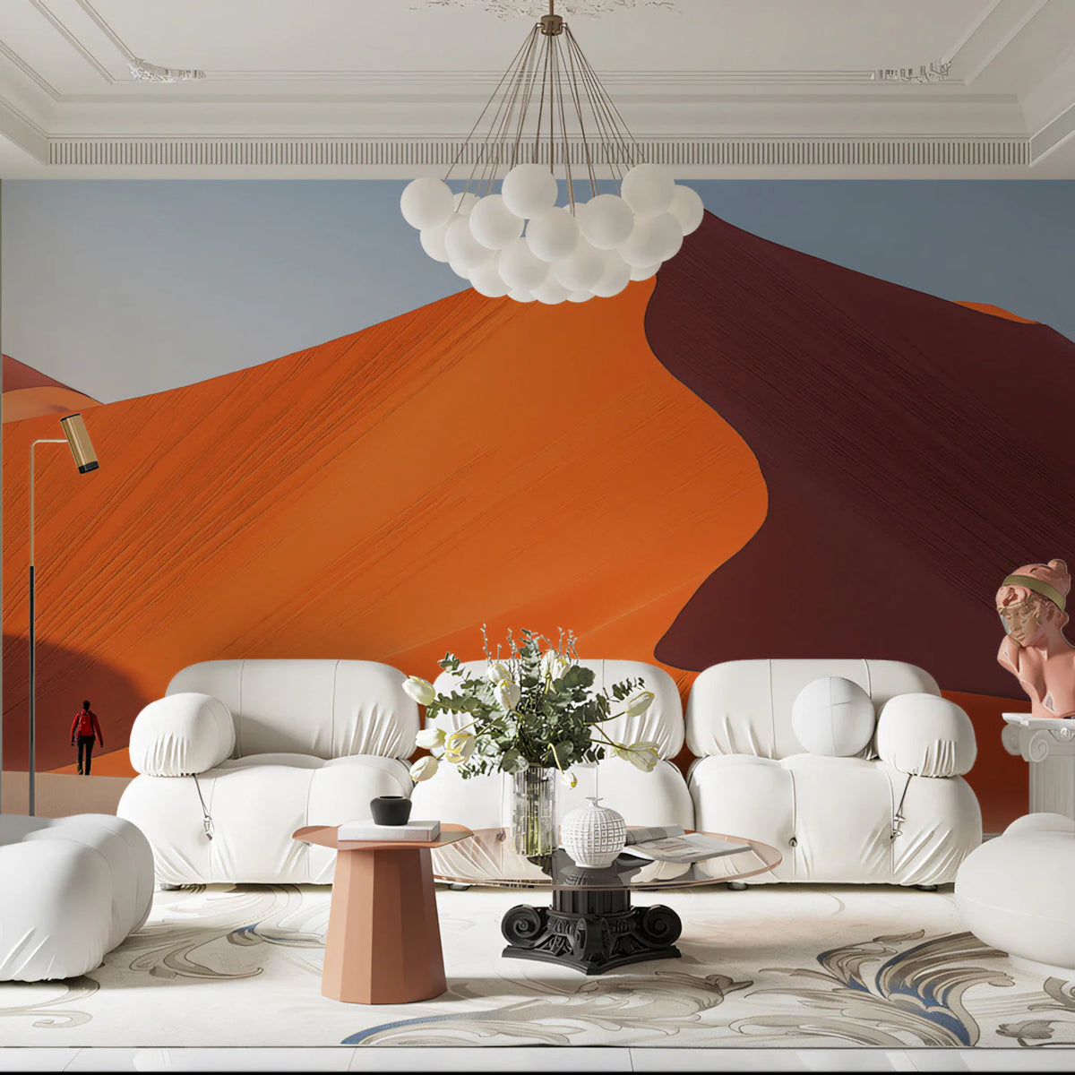 Desert Oasis Vision Mural Wallpaper Exotic Tranquil Decoration Mural Wallpaper - pure wallpaper artwork