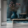 Floral Still Life Mural Wallpaper — Calm Botanical Art Mural Wallpaper - pure wallpaper artwork