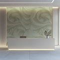 Sage Green Swirl Mural Wallpaper — Modern Abstract Texture Mural Wallpaper - pure wallpaper artwork