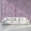 Lilac Swirl Marble Mural Wallpaper — Soft Fluid Abstract Mural Wallpaper - pure wallpaper artwork