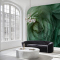 Macro Mint Rose Mural Wallpaper — Soft Botanical Wall Art Mural Wallpaper - pure wallpaper artwork
