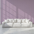 Lavender Swirl Damask Mural Wallpaper — Soft Classic Aesthetic Mural Wallpaper - pure wallpaper artwork