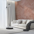 Blush Marble Swirl Mural Wallpaper — Soft Abstract Pattern Mural Wallpaper - pure wallpaper artwork