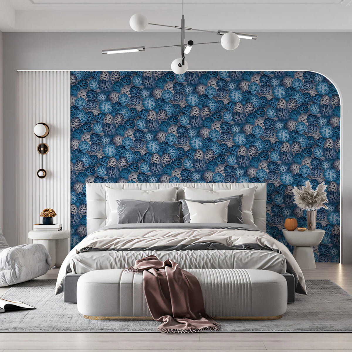 Misty Petal Field Mural Wallpaper — Densely Layered Floral Pattern Mural Wallpaper - pure wallpaper artwork