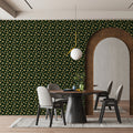 Midnight Bloom Botanical Mural Wallpaper — Dark Floral Print Mural Wallpaper - pure wallpaper artwork