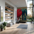 Vintage Boxing Gloves Mural Wallpaper — Sport Heritage Aesthetic Mural Wallpaper - pure wallpaper artwork