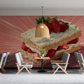 Strawberry Shortcake Mural Wallpaper — Playful Pop Art Design Mural Wallpaper - pure wallpaper artwork