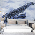 Floating Saxophone Mural Wallpaper — Ethereal Sky Music Design Mural Wallpaper - pure wallpaper artwork