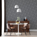 Monochrome Baroque Scrollwork Mural Wallpaper — Ornate Gray Detail Mural Wallpaper - pure wallpaper artwork
