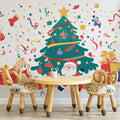 Christmas Celebration Mural Wallpaper — Festive Holiday Fun Mural Wallpaper - pure wallpaper artwork