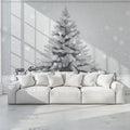 Winter's Glow Mural Wallpaper Monochrome Mural Wallpaper - pure wallpaper artwork