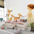 Fawn and Meadow Friends Mural Wallpaper — Whimsical Watercolor Mural Wallpaper - pure wallpaper artwork