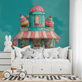 Sweet Shop Confectionery Mural Wallpaper — Whimsical Pastels Mural Wallpaper - pure wallpaper artwork