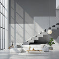 Minimalist Staircase Mural Wallpaper — Architectural Modern Mural Wallpaper - pure wallpaper artwork