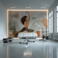 Yoga Flow Mural Wallpaper — Bohemian Botanical Illustration Mural Wallpaper - pure wallpaper artwork