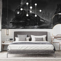 Industrial Complex Sketch Mural Wallpaper — Intricate Line Art Design Mural Wallpaper - pure wallpaper artwork