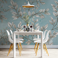 Watercolor Leaf Branch Mural Wallpaper — Sketch Botanical Print Mural Wallpaper - pure wallpaper artwork