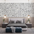 Orchard Sketch Mural Wallpaper — Hand-Drawn Botanical Mural Wallpaper - pure wallpaper artwork