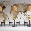 Coffee Stain World Map Mural Wallpaper — Abstract Artistic Design Mural Wallpaper - pure wallpaper artwork