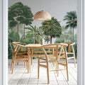 Tropical Palm Forest Mural Wallpaper — Botanical Lush Scene Mural Wallpaper - pure wallpaper artwork