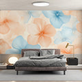 Pastel Blossom Mural Wallpaper — Soft Floral Art Mural Wallpaper - pure wallpaper artwork