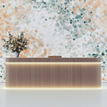 Abstract Speckle Mural Wallpaper — Soft Teal and Peach Hues Mural Wallpaper - pure wallpaper artwork