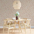 Minimalist Petal Mural Wallpaper — Soft Blush and Cream Mural Wallpaper - pure wallpaper artwork