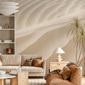 Desert Dune Mural Wallpaper — Minimalist Sculptural Curves Mural Wallpaper - pure wallpaper artwork