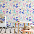 Floating Bubbles Mural Wallpaper — Soft Pastel Art Mural Wallpaper - pure wallpaper artwork