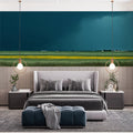 Stormy Horizon Mural Wallpaper — Impressionistic Landscape Design Mural Wallpaper - pure wallpaper artwork