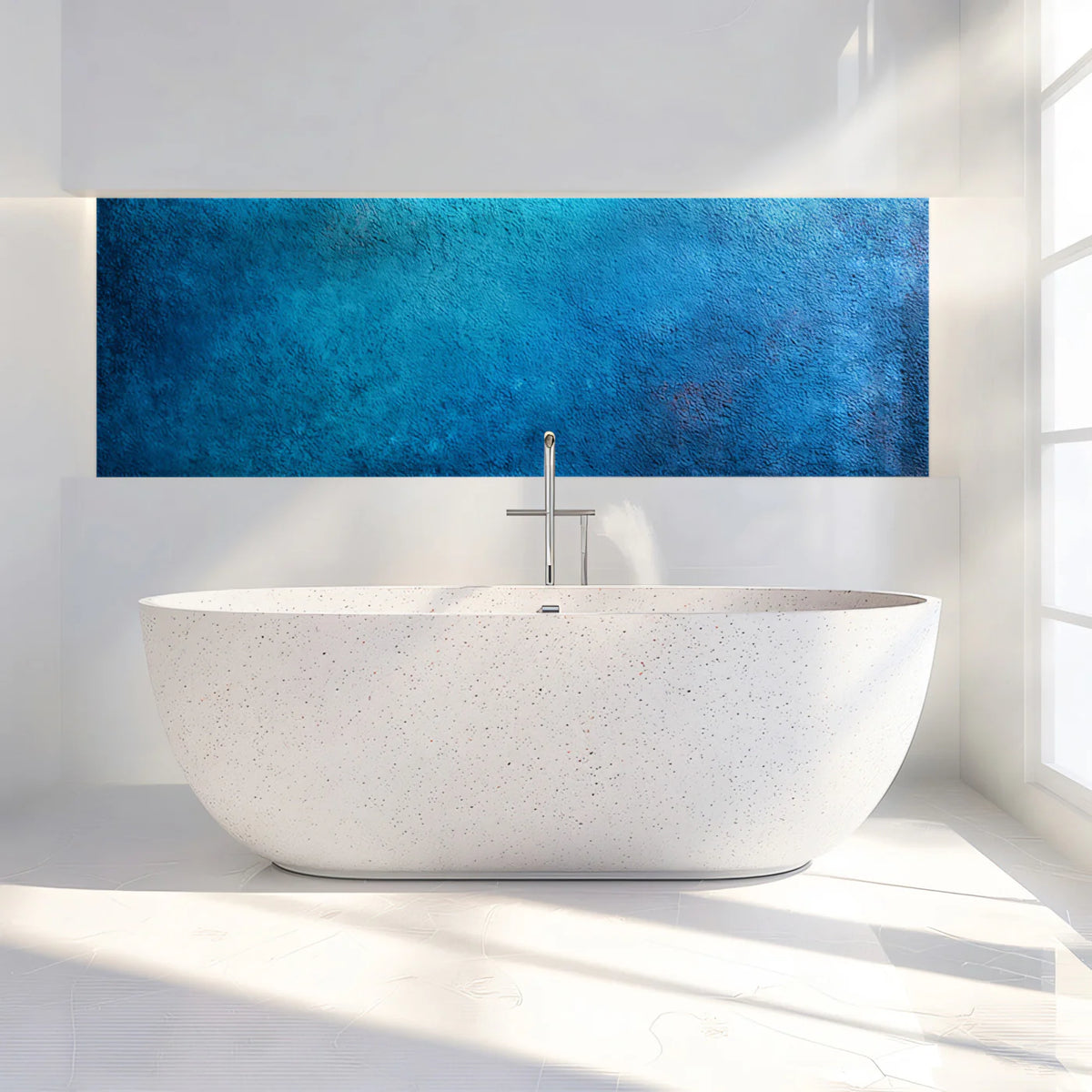 Deep Ocean Concrete Mural Wallpaper — Moody Industrial Texture Mural Wallpaper - pure wallpaper artwork