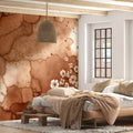 Wabi-Sabi Cherry Blossom Mural Wallpaper in Sepia Tones Mural Wallpaper - pure wallpaper artwork