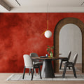 Crimson Plaster Effect Mural Wallpaper — Abstract Artistic Texture Mural Wallpaper - pure wallpaper artwork
