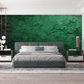 Deep Forest Green Concrete Mural Wallpaper — Textured Wall Finish Mural Wallpaper - pure wallpaper artwork